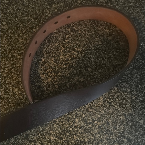 Fossil womens Brown Leather Belt with Silver Buckle - Picture 11 of 12